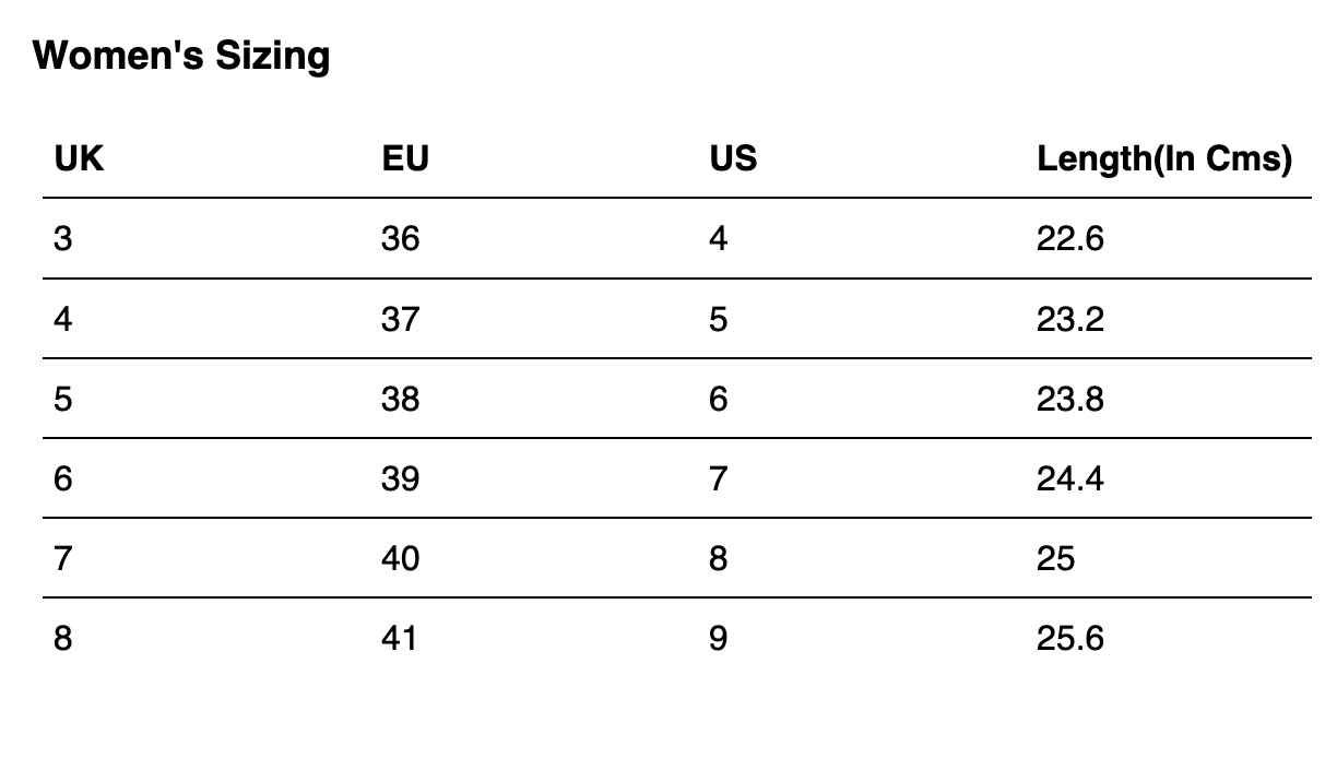 Size Chart for Beige Wash Shirt