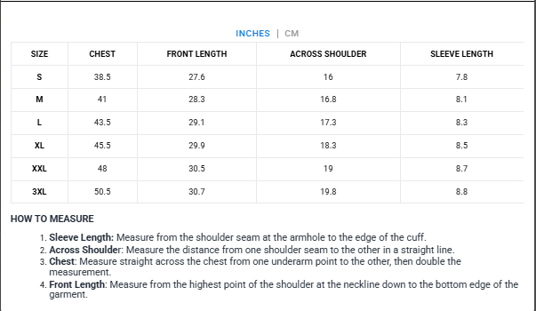 Size Guide