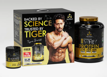 One Science Nutrition Whey Protein 5lb Combo Pack  Free 150g Creatine Chocolate charge | One Science Nutrition at Broadway