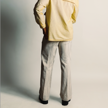 Summer Striped Pants - Offwhite