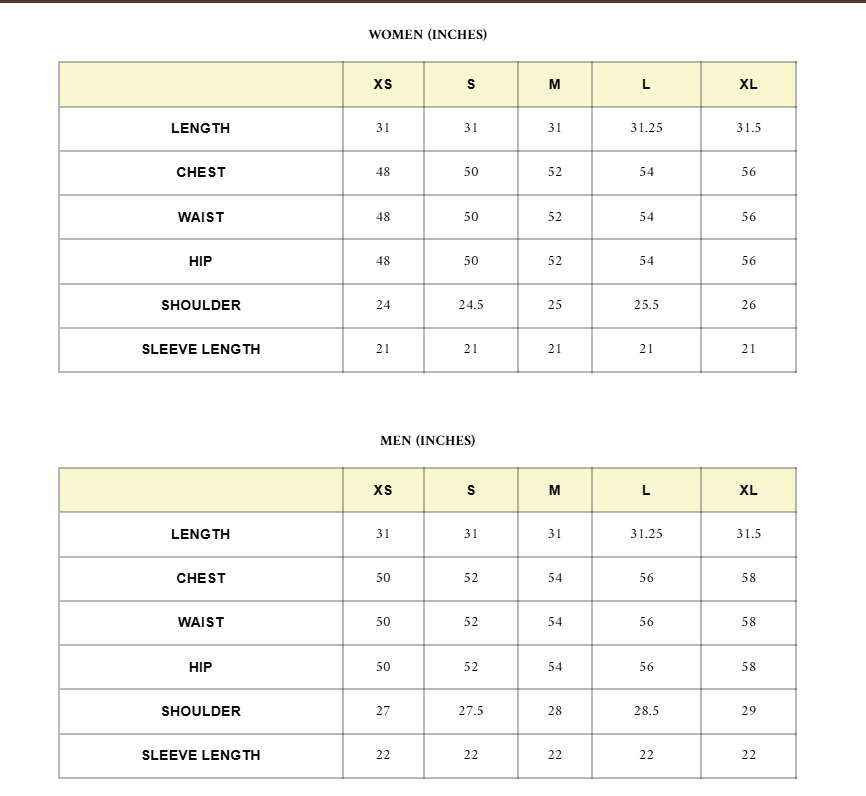 Size Guide