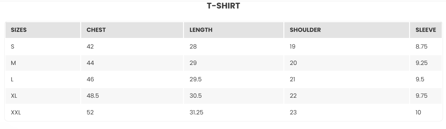 Size Guide