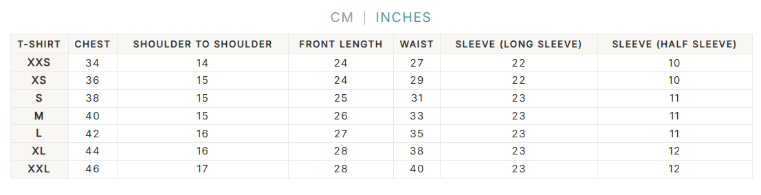 Size Chart for Rareism Women's Nouv Beige Cotton Crew Neck Oversized Fit T-Shirt