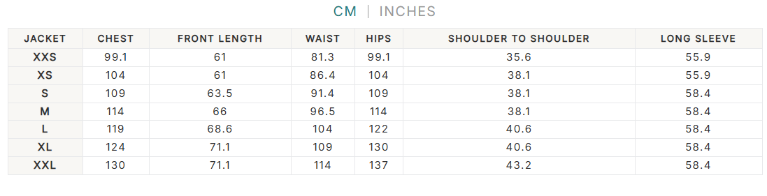 Size Guide