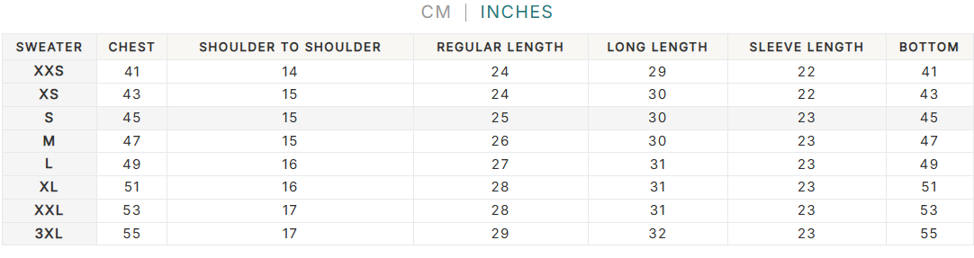 Size Guide