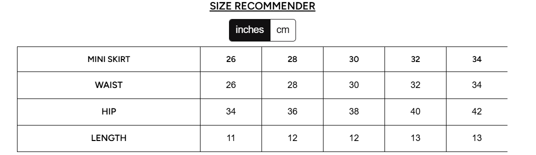 Size Guide