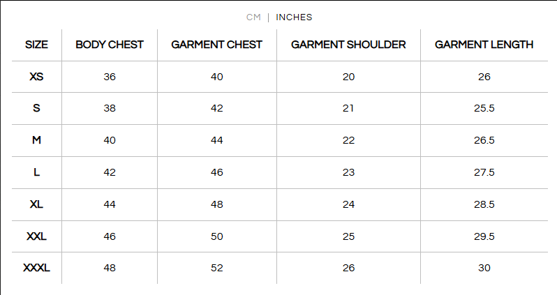 Size Guide