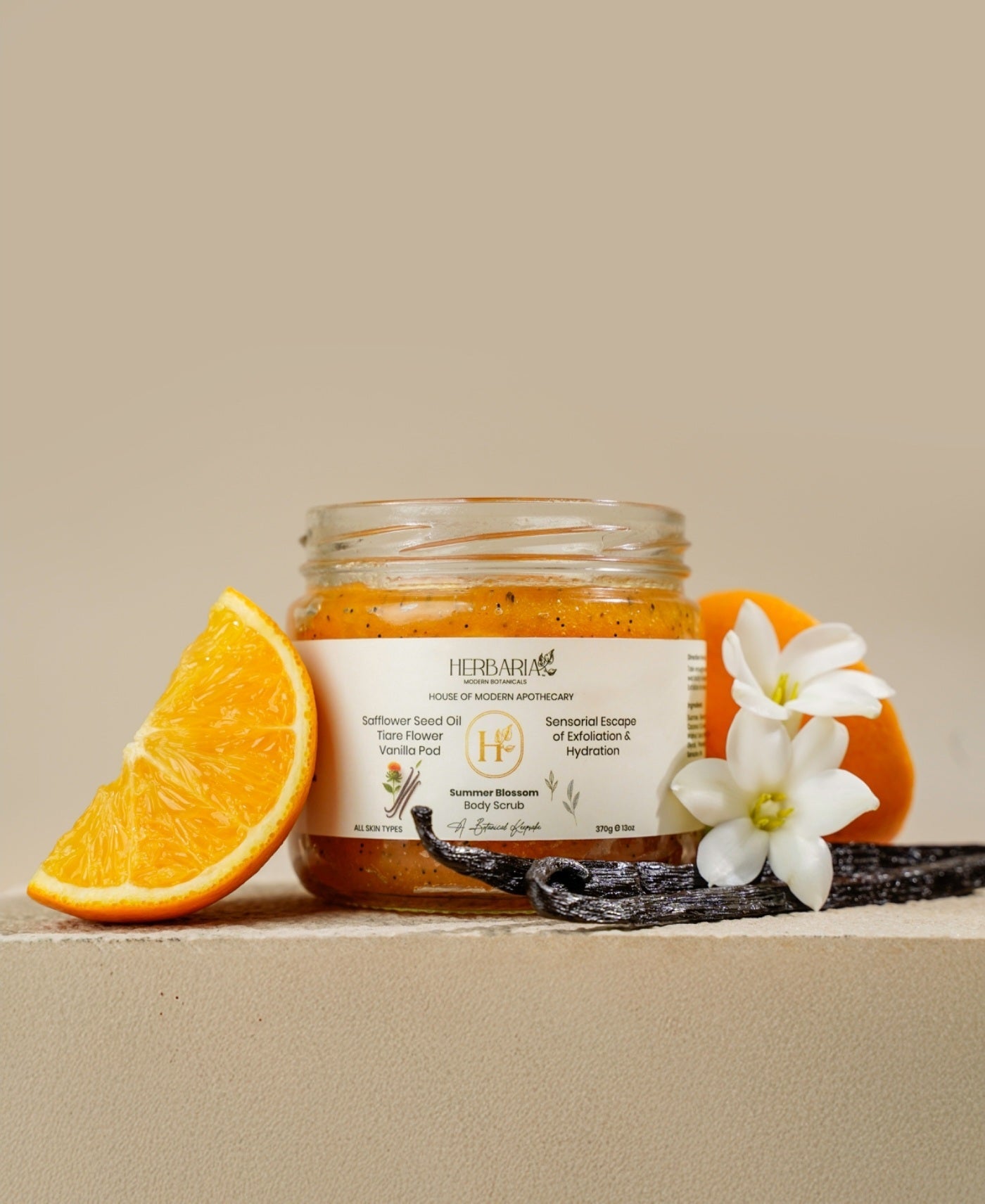 Summer Blossom Body Scrub- 200gm | Herbaria - Modern Botanicals at Broadway