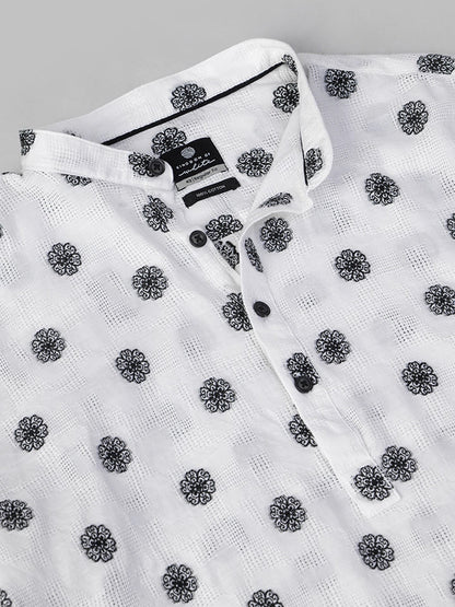 Serein Mandarin Dobby Cotton Shirt
