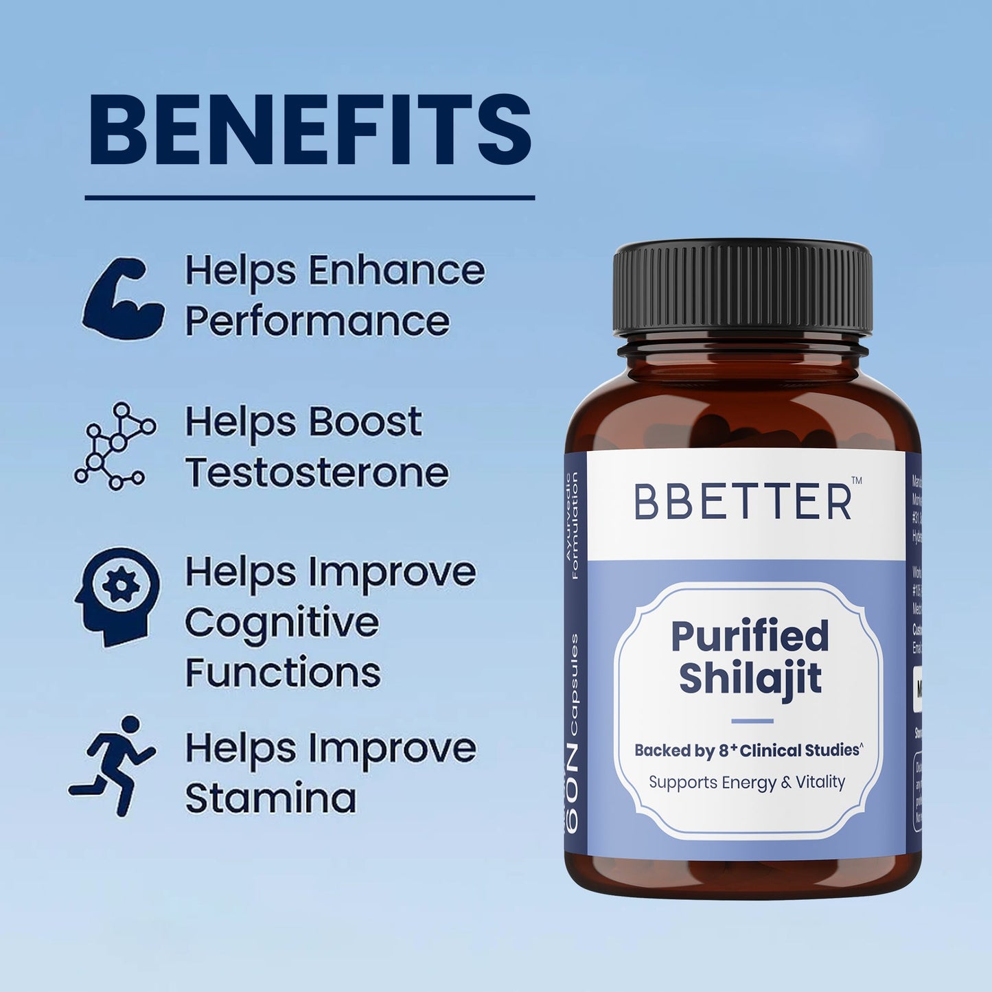 BBETTER Purified Shilajit - With Clinically Proven PrimaVie Shilajit to Support Energy & Vitality | Bbetter at Broadway