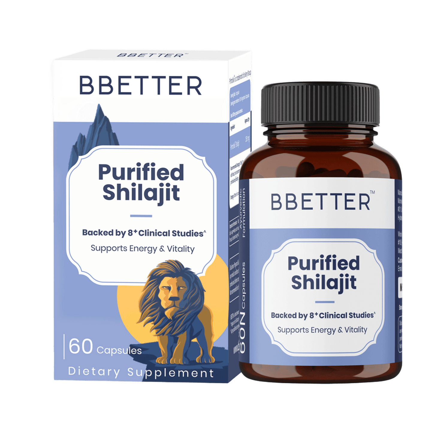 BBETTER Purified Shilajit - With Clinically Proven PrimaVie Shilajit to Support Energy & Vitality | Bbetter at Broadway