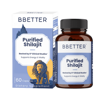 BBETTER Purified Shilajit - With Clinically Proven PrimaVie Shilajit to Support Energy & Vitality | Bbetter at Broadway