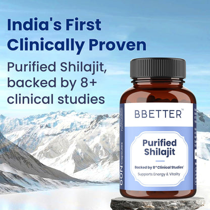 BBETTER Purified Shilajit - With Clinically Proven PrimaVie Shilajit to Support Energy & Vitality | Bbetter at Broadway