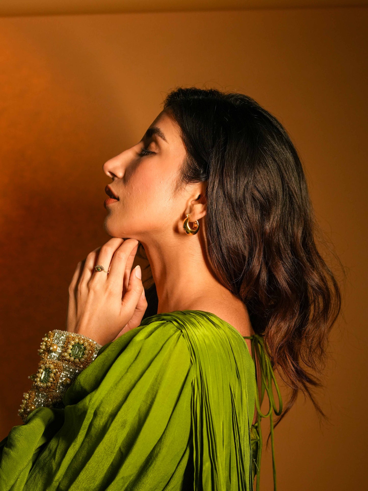 Sidra Hoops | Small Hoops -  Evil Eye Jewel