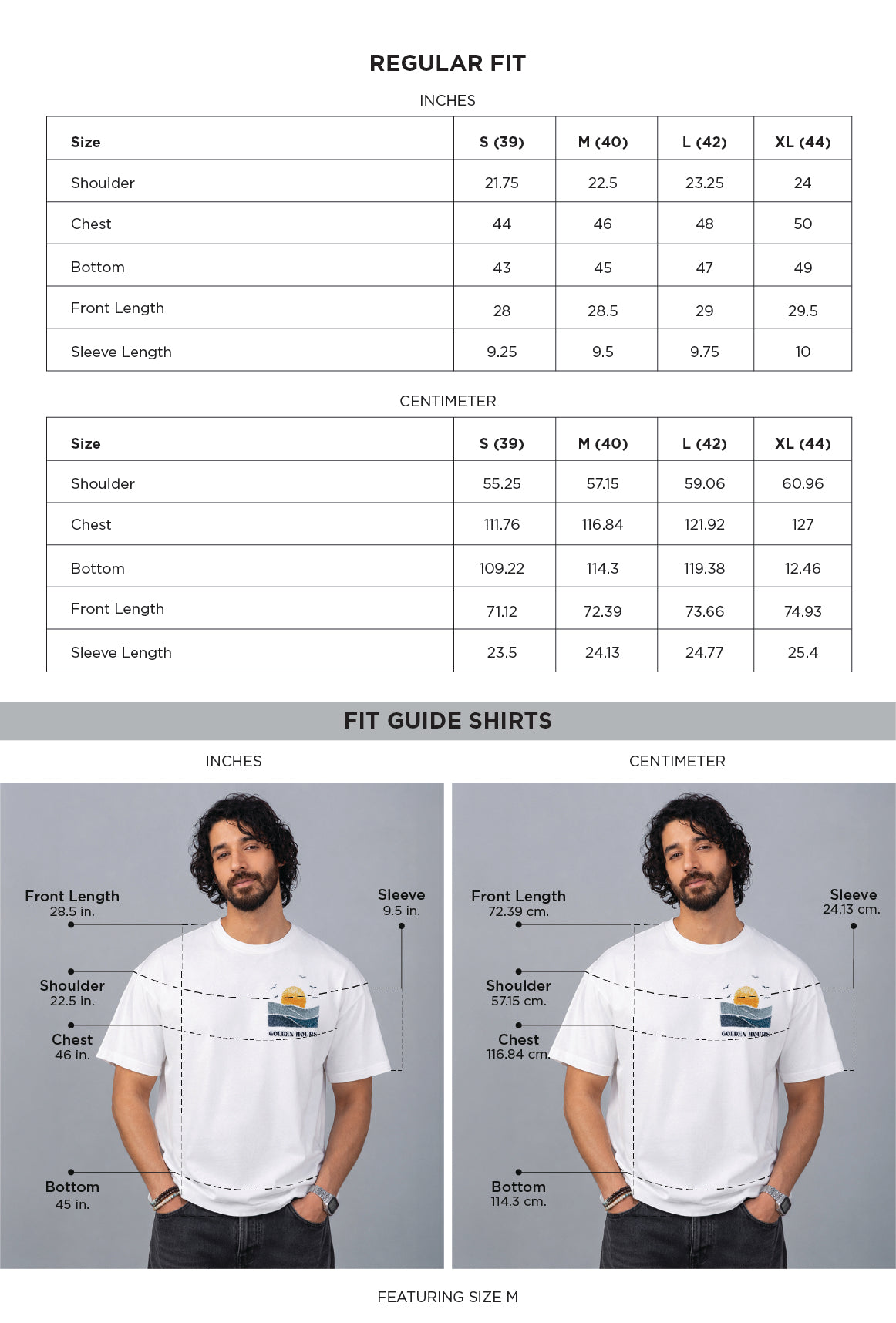 Seaside White Oversized Cotton Graphic Tee - size chart