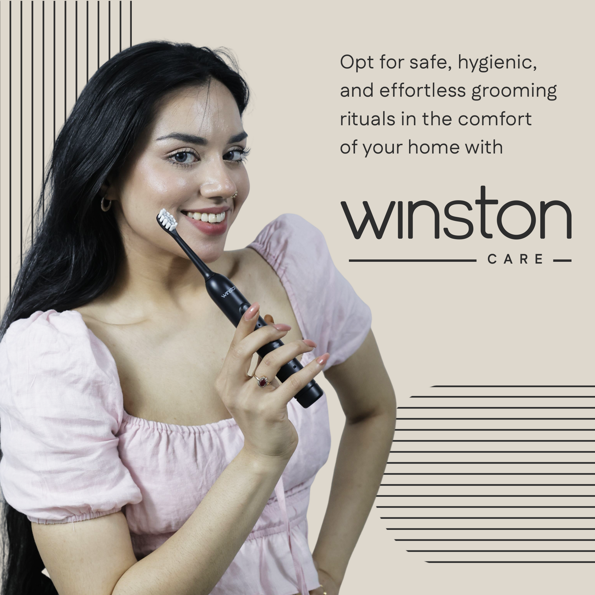 Sonic Electric Toothbrush | Rechargeable, 5 Cleaning Modes, IPX8 Waterproof | Winston at Broadway
