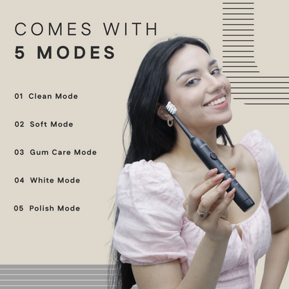 Sonic Electric Toothbrush | Rechargeable, 5 Cleaning Modes, IPX8 Waterproof | Winston at Broadway