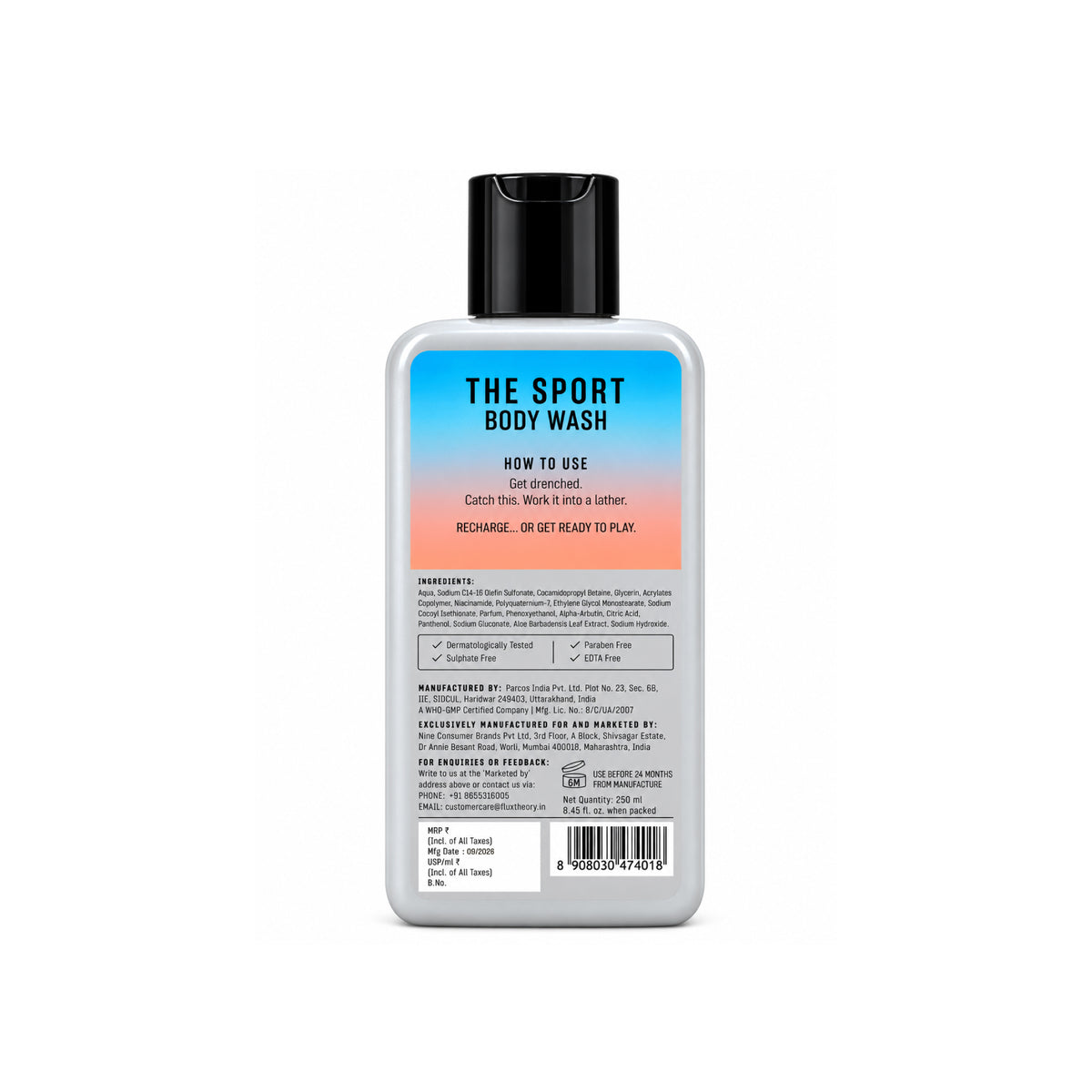 Detanning Body Wash 250 ml | For Bright, Moisturised Skin
