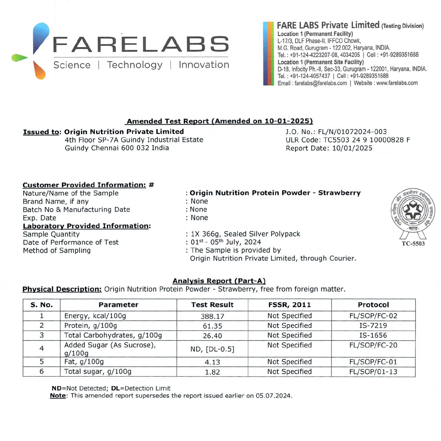 Origin Nutrition Daily Plant Protein  Strawberry Delight