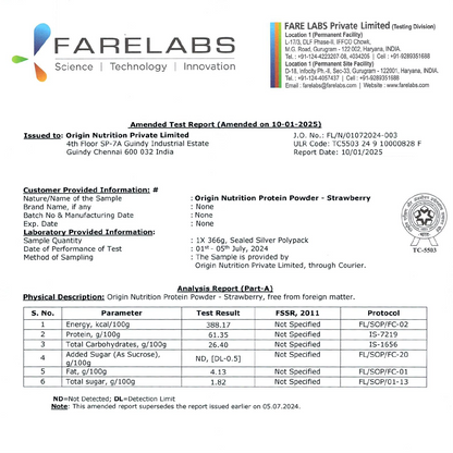 Origin Nutrition Daily Plant Protein  Strawberry Delight