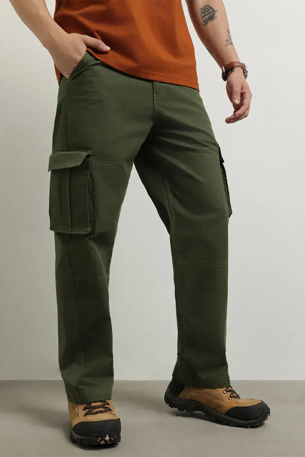Men's Straight Fit Cargo Pants