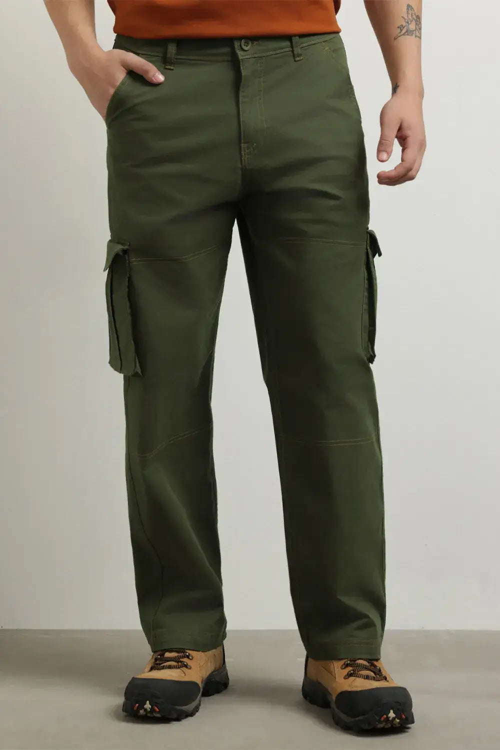 Men's Straight Fit Cargo Pants