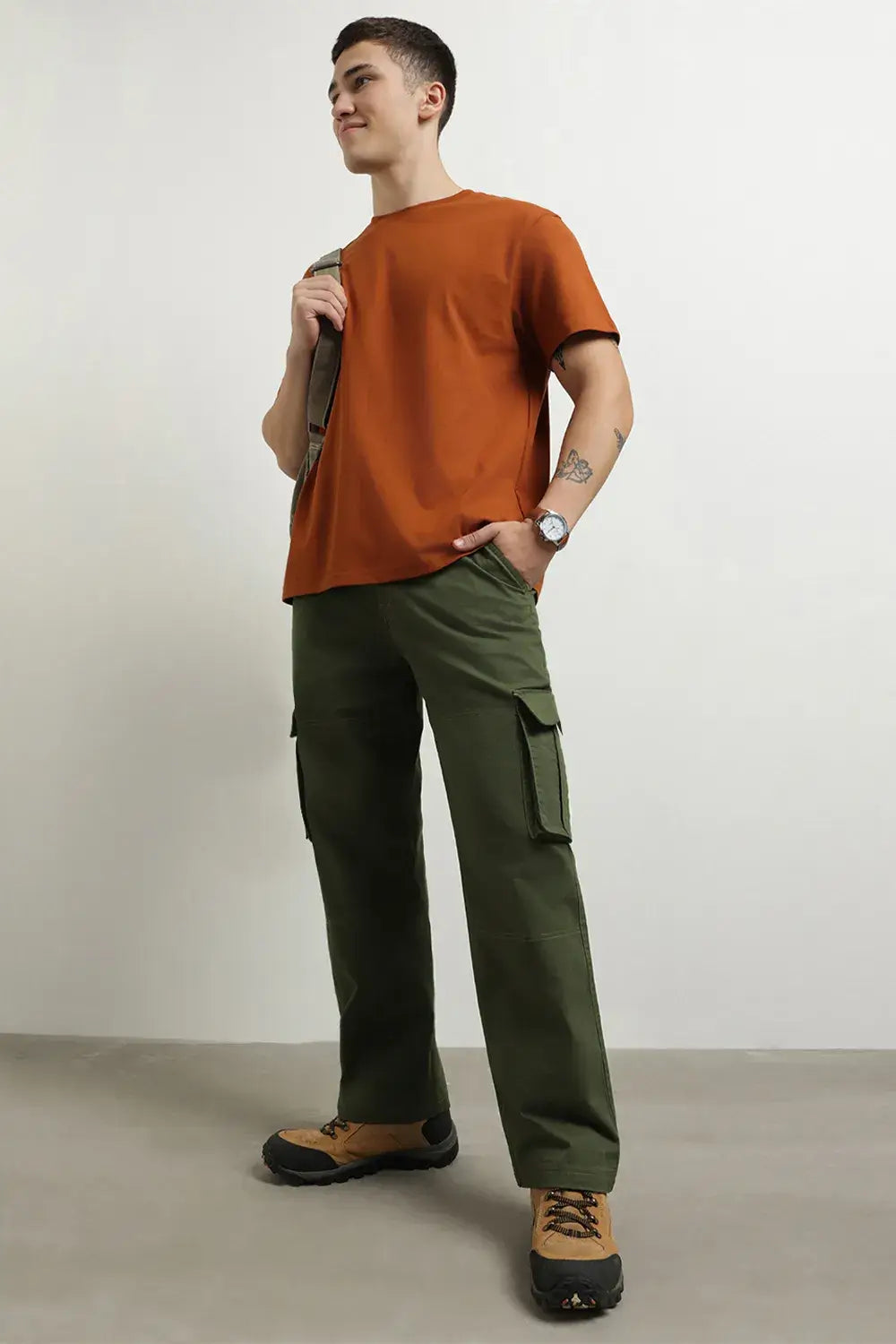 Men's Straight Fit Cargo Pants