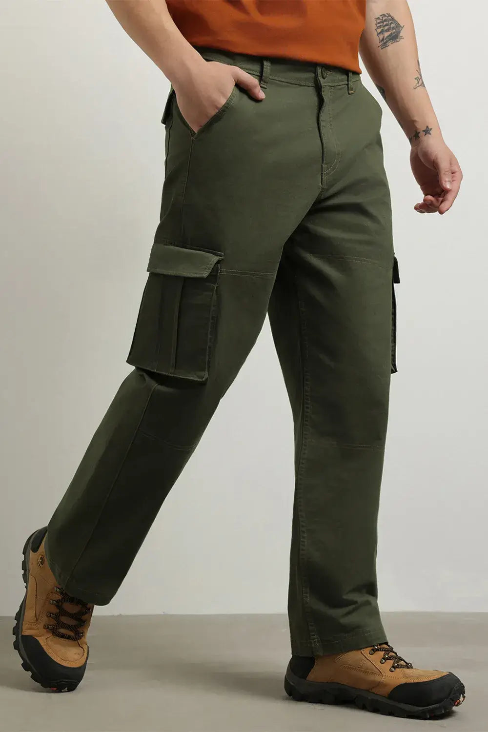 Men's Straight Fit Cargo Pants