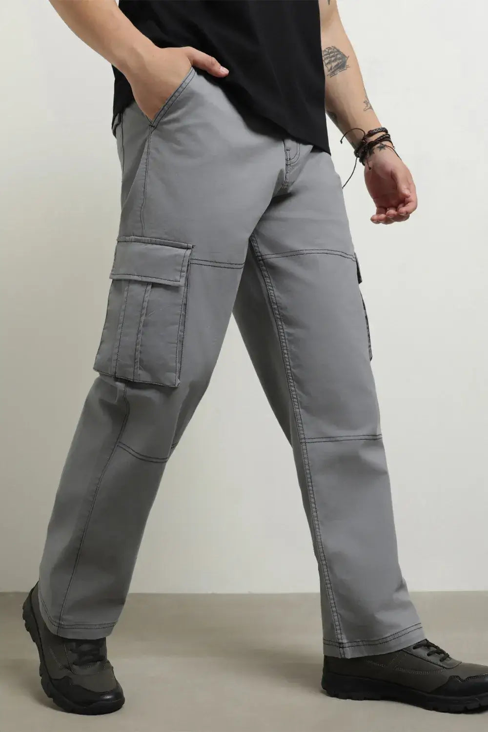 Men's Straight Fit Cargo Pants