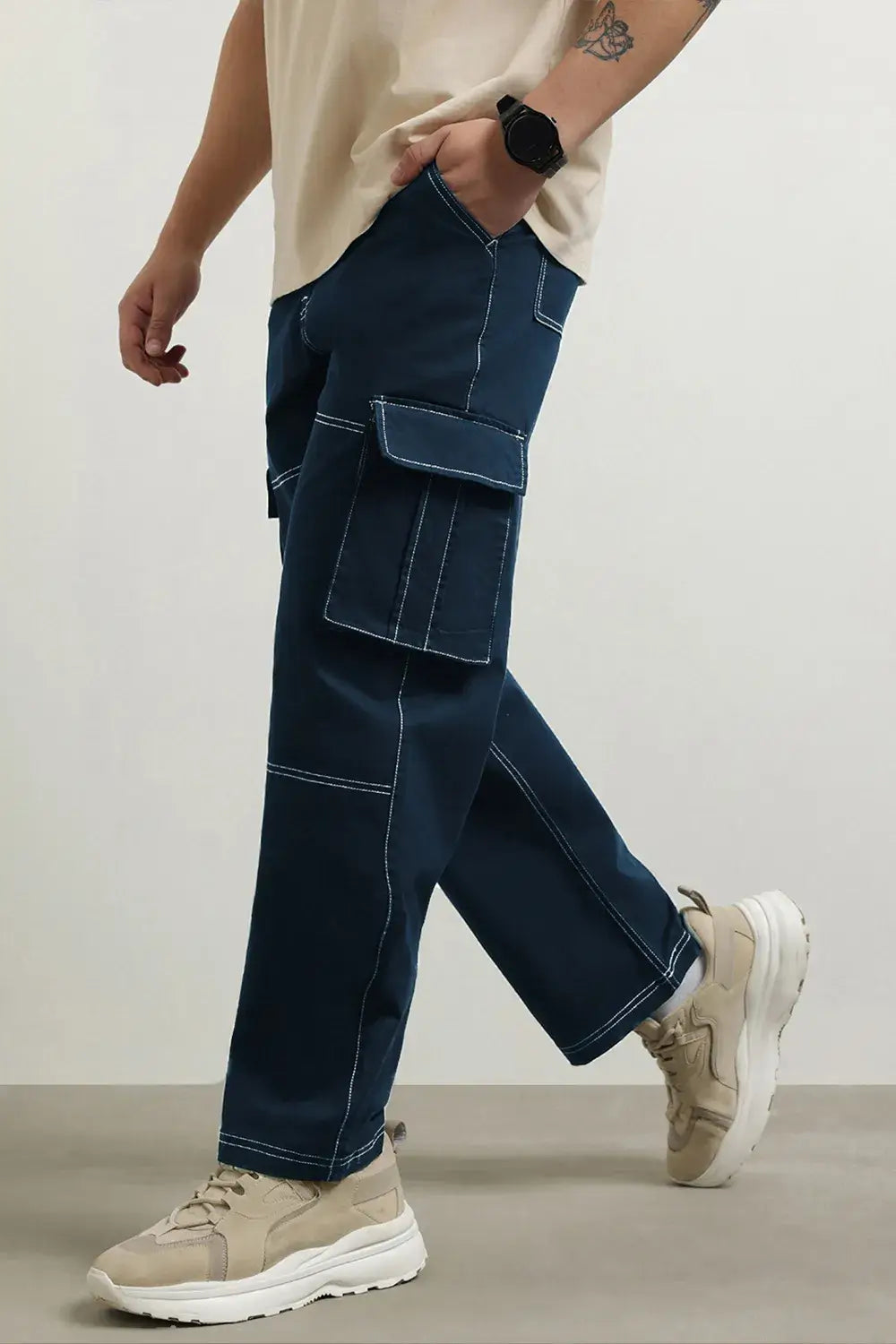 Men's Straight Fit Cargo Pants