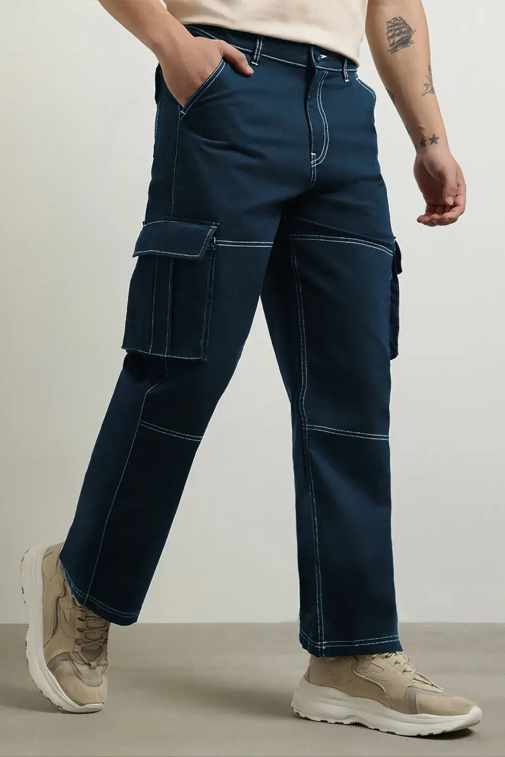 Men's Straight Fit Cargo Pants