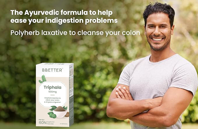 BBETTER Triphala - Polyherb Laxative to Improve Gut Health & Support Bowel Wellness | Bbetter at Broadway