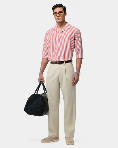 The Relaxed Textured Runway Pant Dolce Sand