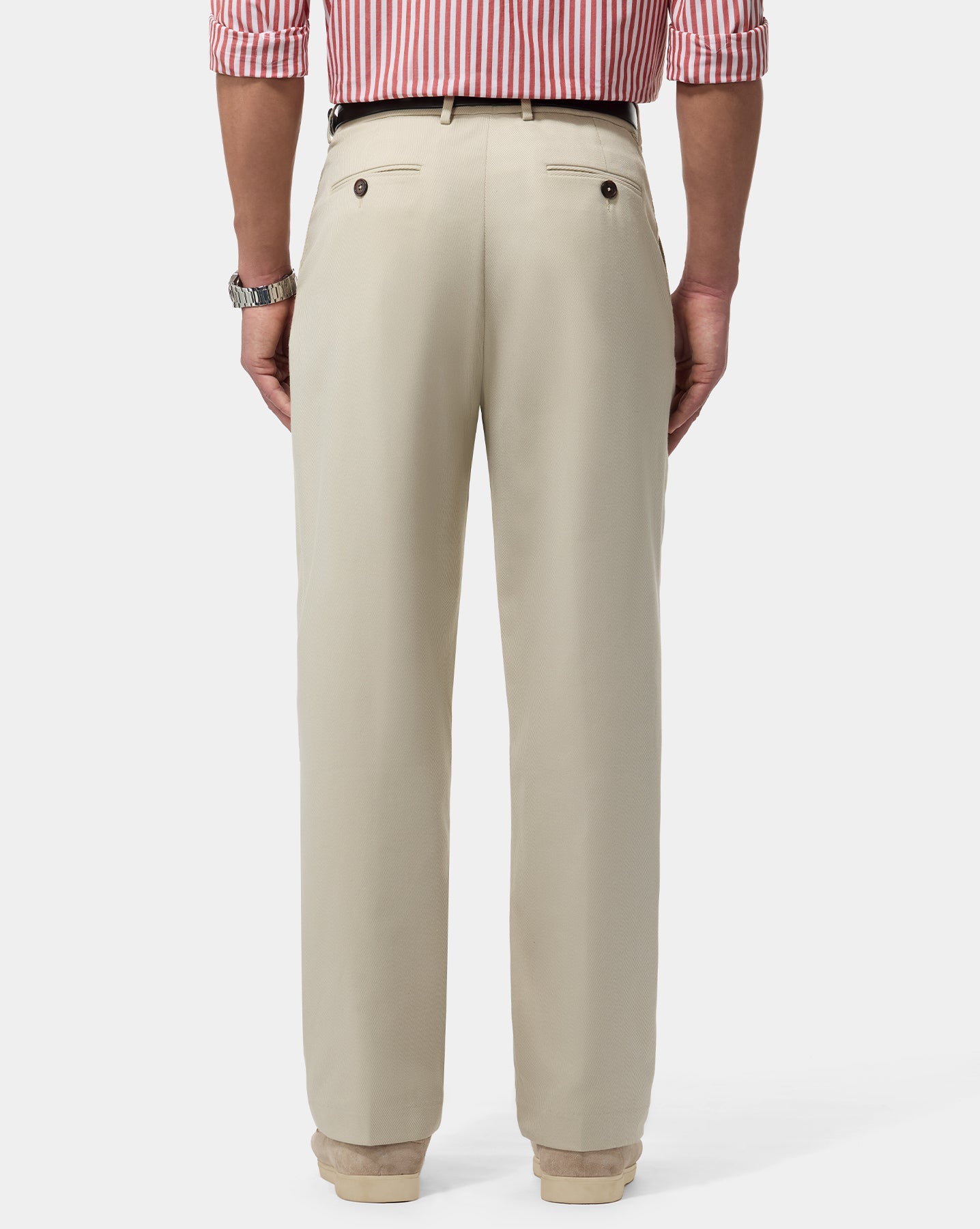 The Relaxed Textured Runway Pant Dolce Sand
