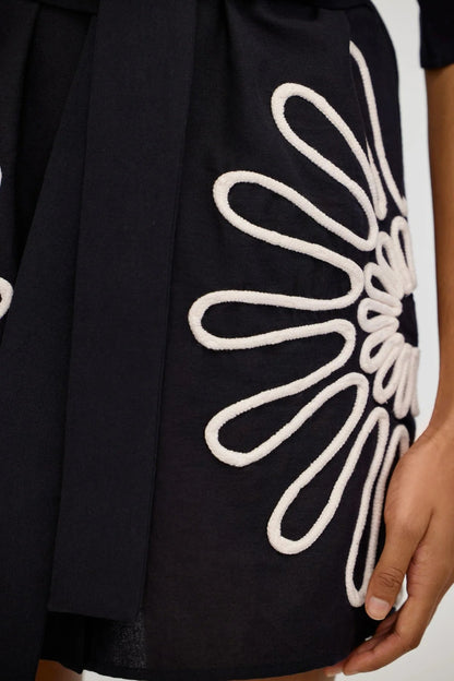 TARA EMBROIDERED SHIRT DRESS | De Novoo at Broadway
