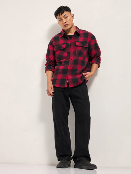 Men's Pure Cotton Relaxed Fit Shacket TBH-AICHI-RD