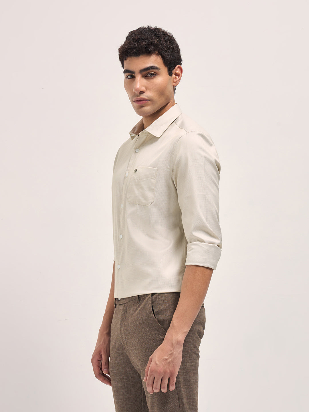 Men's Printed Tailored Fit Formal Shirt TBH-ANTON-CR