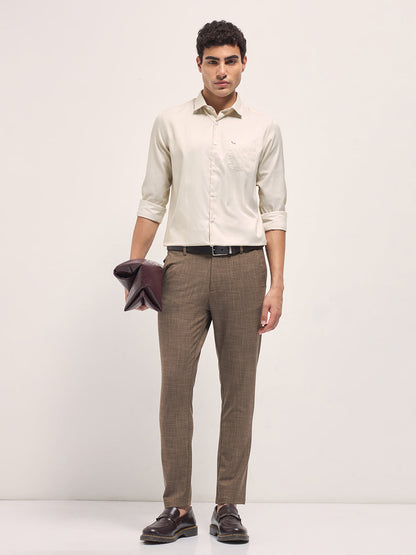 Men's Printed Tailored Fit Formal Shirt TBH-ANTON-CR