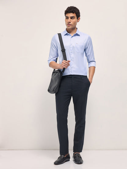 Men's Printed Tailored Fit Formal Shirt TBH-BRUTO-BL