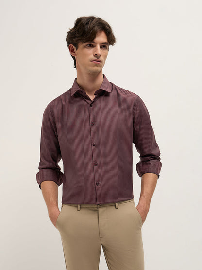 Men Cotton Blend Striped Tailored Fit Formal Shirt TBH-GETHER-MR