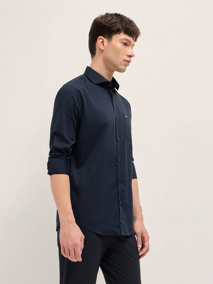 Men Cotton Solid Tailored Fit Formal Shirt TBH-MUARO-BL