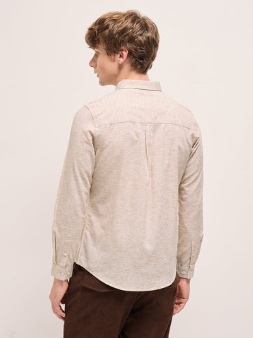 Men's Cotton Solid Slim Fit Shirt TBH-NOIRIK-BG