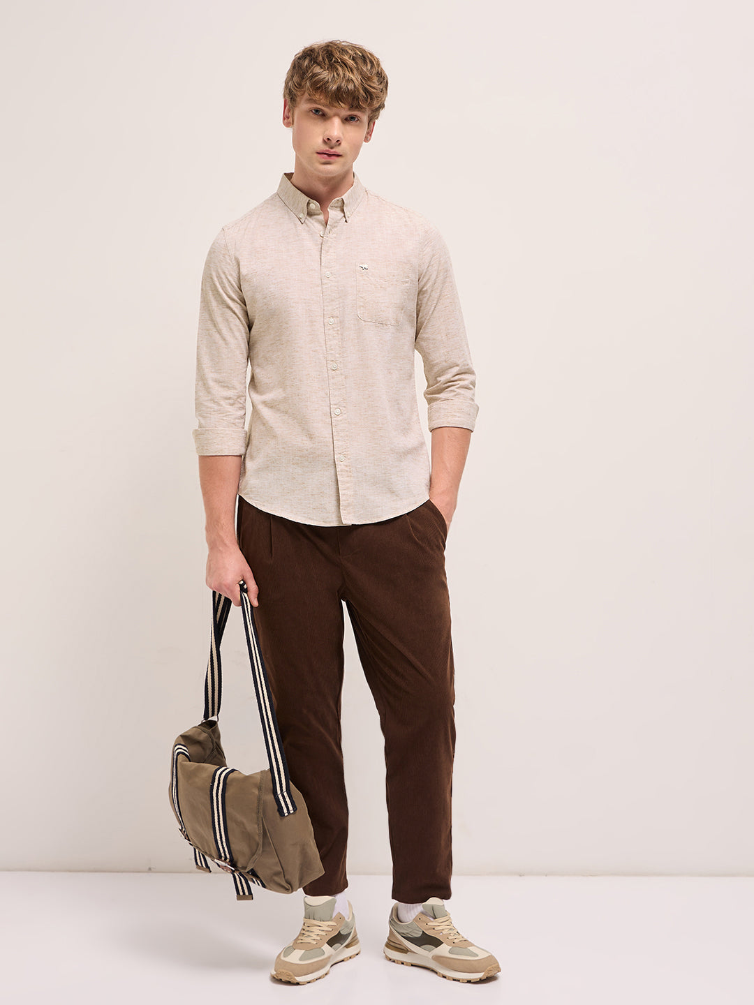 Men's Cotton Solid Slim Fit Shirt TBH-NOIRIK-BG