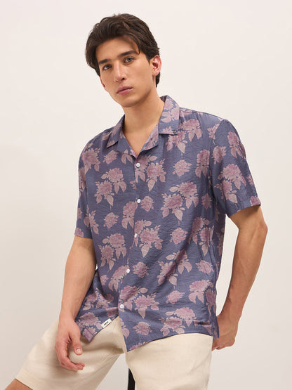 Men Floral Printed Relax Fit Casual Shrit TBH-NUVIO-PL