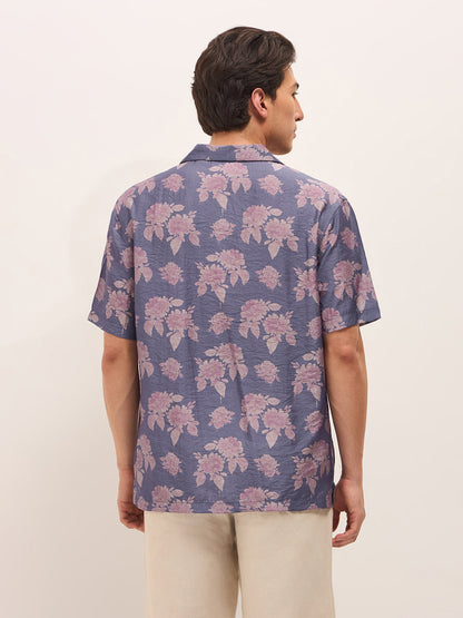 Men Floral Printed Relax Fit Casual Shrit TBH-NUVIO-PL