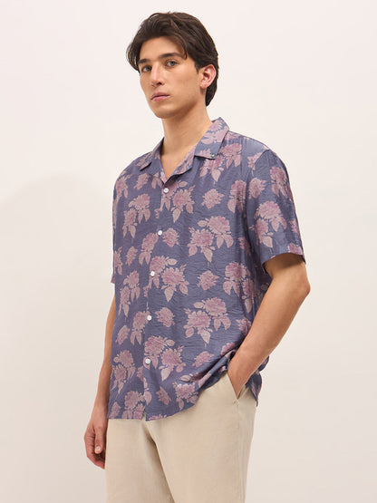 Men Floral Printed Relax Fit Casual Shrit TBH-NUVIO-PL
