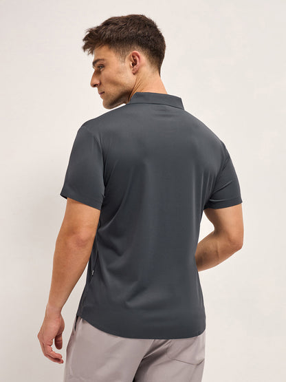 Men's Solid Slim Fit Water Repellent Performance Shirt TBH-PLAMER-GY