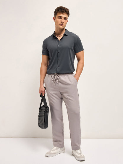 Men's Solid Slim Fit Water Repellent Performance Shirt TBH-PLAMER-GY