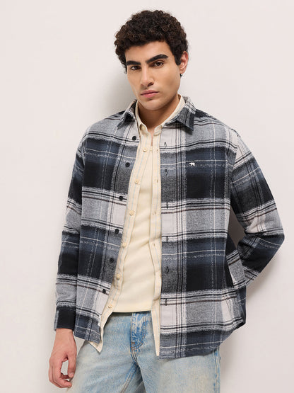 Men Cotton Woven Checked Regular Fit Casual Shirt TBH-TROHIS-MC