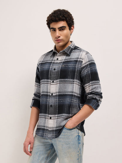 Men Cotton Woven Checked Regular Fit Casual Shirt TBH-TROHIS-MC